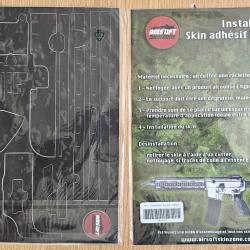 Skin HK416 A5 Noir autocollant et retirable.