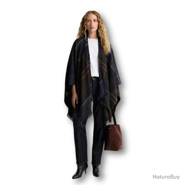 Ch�le Blair Tartan Serape Barbour - Shadow Classic - chale serape shadow