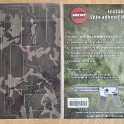 Skin HK416 A5 CE/ Woodland autocollant et retirable.
