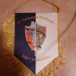 fanion 328&deg; promotion, &eacute;cole de Montlu&ccedil;on, garde Copienne