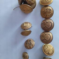 lot boutons arm&eacute;e de l'air