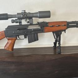 Pack Sniper ZASTAVA M90 SA Cal 308 Win + Lunette POSP 6x36 + Bipied
