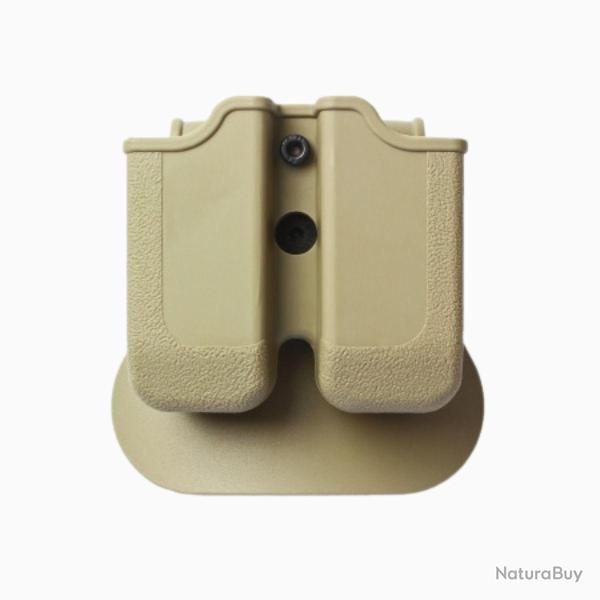 Porte-chargeur double Glock/Beretta/H&K MP00 Tan