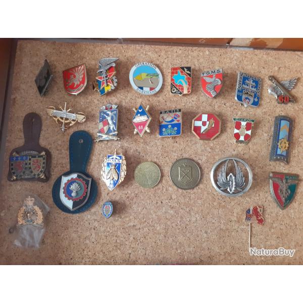 lot insignes toutes armes
