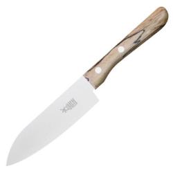 Couteau Santoku Windm&uuml;hlenmesser manche h&ecirc;tre glac&eacute;