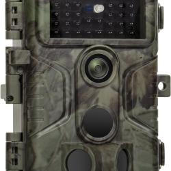 Cam&eacute;ra de Chasse 64MP 1296P H.264 Vid&eacute;o HD &Eacute;tanche IP66 Vision Nocturne 30 m D&eacute;tecteur de Mouvement