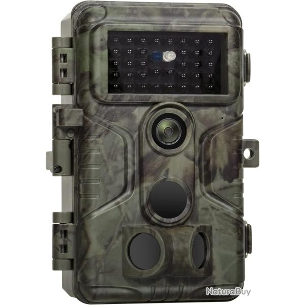 Cam�ra de Chasse 64MP 1296P H.264 Vid�o HD �tanche IP66 Vision Nocturne 30 m D�tecteur de Mouvement