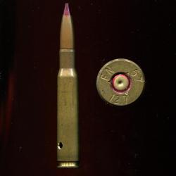12.7 x 99 Browning balle tra&ccedil;ante - balle pointe rouge - neutralis&eacute;e