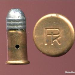 .22 short RF - Une int&eacute;ressant cartouche de Pologne - fabrication entre deux guerres - neutralis&eacute;e