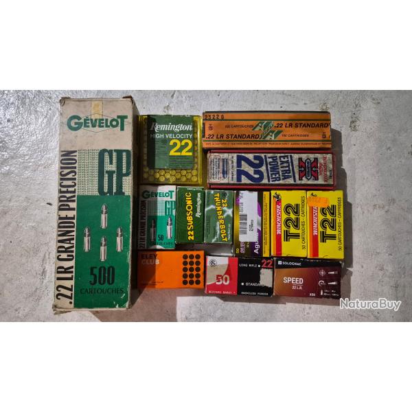 Lot de 1250 cartouches 22LR