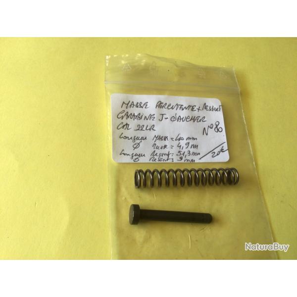 VENDU PAR LE-CUIRASSIER N� 80 MASSE PERCUTANTE (GUIDE+ RESSORT )  CARABINE GAUCHER 22 LR