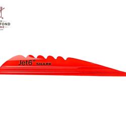 Plume Jet6 Shark 4" x50- Korea Archery - Droitier / Orange