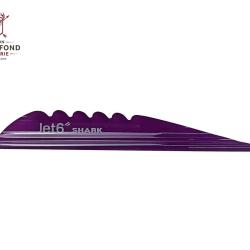 Plume Jet6 Shark 4" x50- Korea Archery - Gaucher / Violet