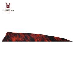 Plume Naturelle Shield 4" - Gateway - Rouge / Droitier RW