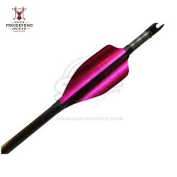 Plume Spin Round 50 mm par 50 - XS Wings - Droitier / Rose M&eacute;tallique