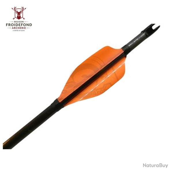Plume Spin Round 50 mm par 50 - XS Wings - Gaucher / Orange Fluo