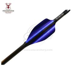 Plume Spin Round 50 mm par 50 - XS Wings - Gaucher / Bleu Metalique