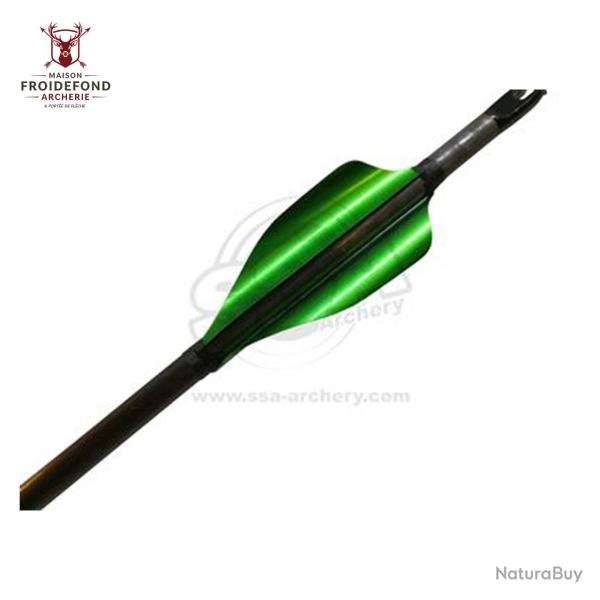 Plume Spin Round 50 mm par 50 - XS Wings - Gaucher / Vert M�tallique