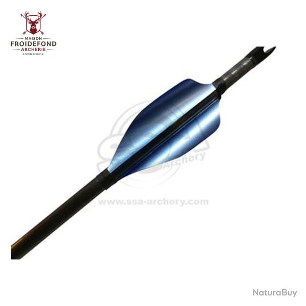 Plume Spin Round 50 mm par 50 - XS Wings - Gaucher / Bleu Ciel M�tallique