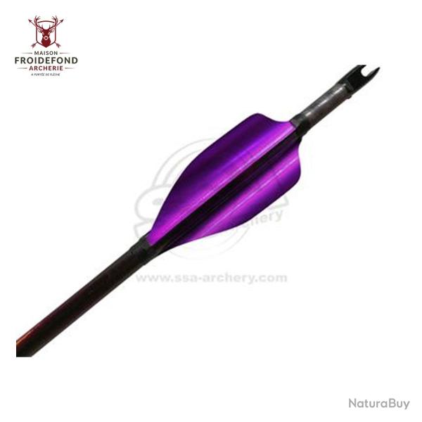 Plume Spin Round 50 mm par 50 - XS Wings - Gaucher / Violet M�tallique