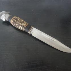couteau droit avec tete personnage