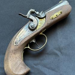 Pistolet &agrave; percussion PN Derringer Philadelphia - calibre 45