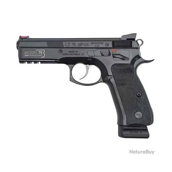 Pistolet CZ 75 SP-01 Shadow 50eme anniversaire - Calibre 9x19mm PARA