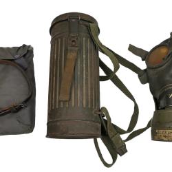 Bo&icirc;te masque &agrave; gaz allemand WW2