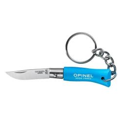 Couteau Porte-Cl&eacute;s Opinel Inox N&deg;02 - Lame 35mm - Bleu
