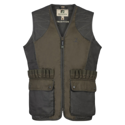 Gilet de chasse Percussion Tradition - Marron - Logo Percussion / 4XL