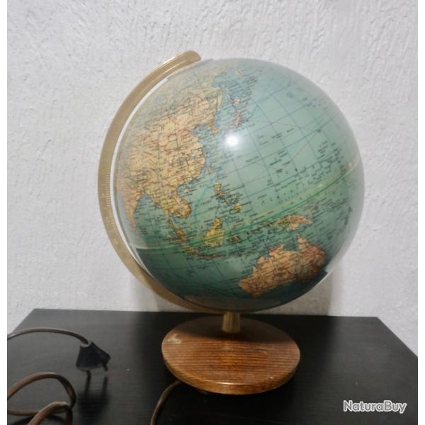 ANCIEN MAPPEMONDE ART DECO