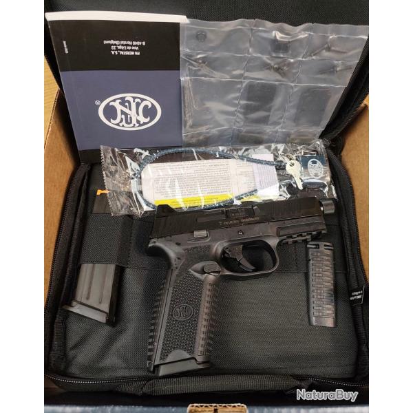 ENCHERES 1� sans r�serve - Pistolet FN HERSTAL USA Mod 509 Tactical Noir - Filet�, Opic ready - 9x19