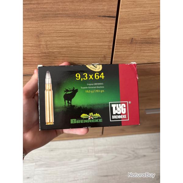 Munitions calibres 9,3x64