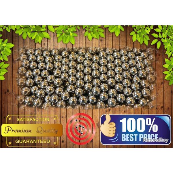 Lots de 650 Billes acier 7.1mm pour lance-pierres et Frondes- Slingshot Ammo