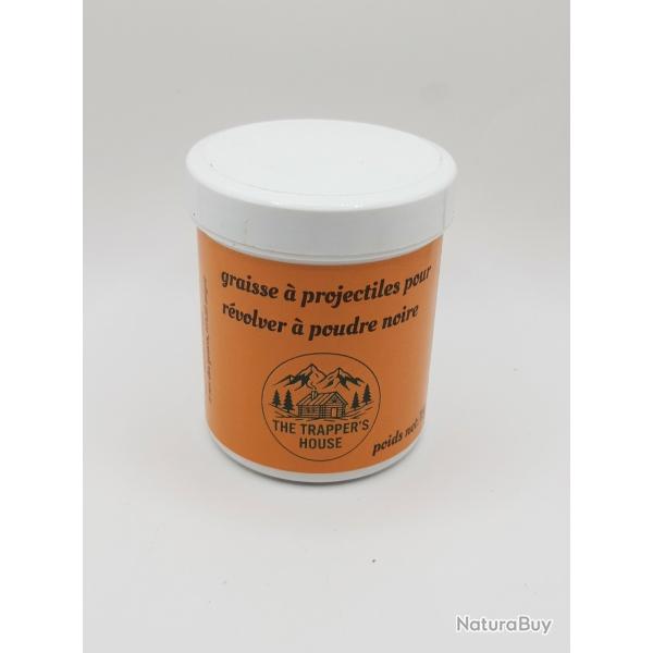 pot de graisse de chambres pour revolver � poudre noire THE TRAPPER'S HOUSE 75 grammes