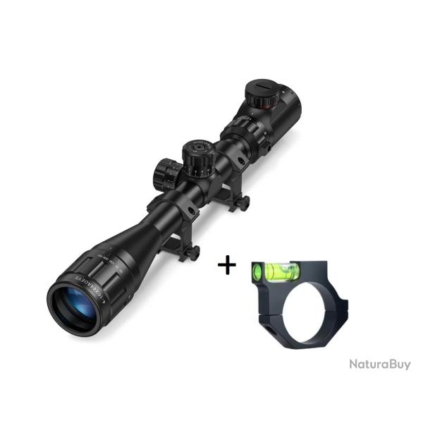Lunette de tir CVLife 4-16x44 AOE � r�ticule lumineux + Niveau � bulle