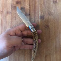 Opinel bois de cerf num&eacute;ro 8 inox