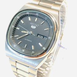 Montre Vintage Seiko 5 Automatique - Cadran Noir 24H - Calibre 6309A &agrave; 17 rubis - tr&egrave;s bon &eacute;tat