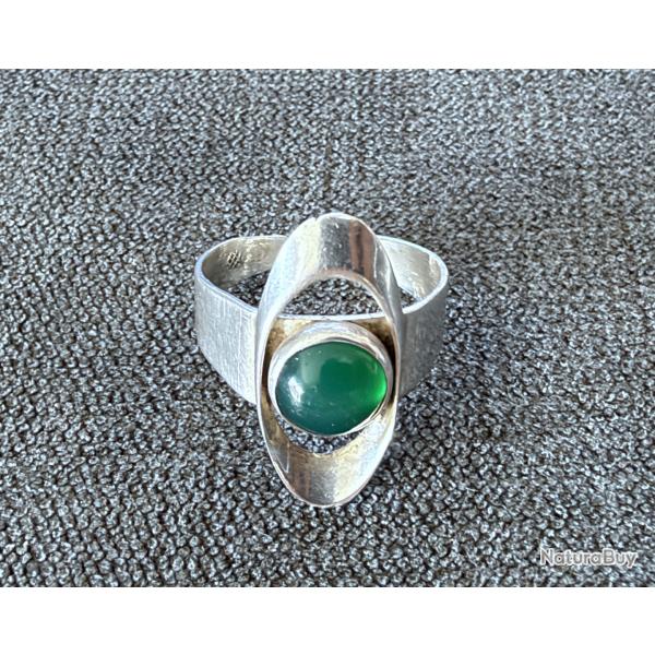 Bague argent massif - taille 57 +