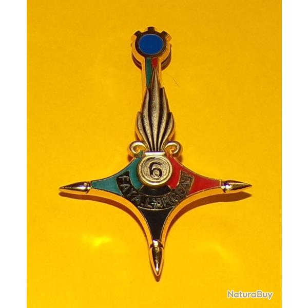 LEGION :  6� R.E.G, 1� Compagnie, FAYA LARGEAU , croix du sud Agad�s dor�e verte rouge brochet d'une