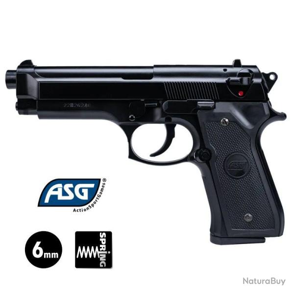 PISTOLET ASG M92 FS Noir 6mm BB - Ressort