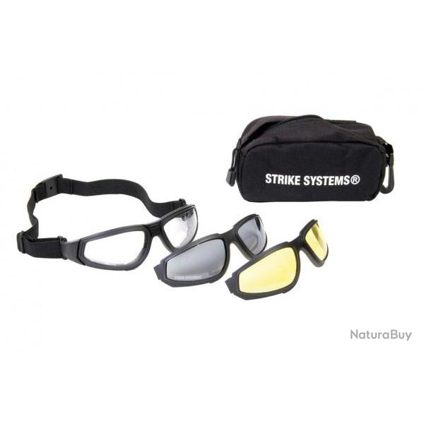 Kit lunettes tactiques ASG avec 3 verres