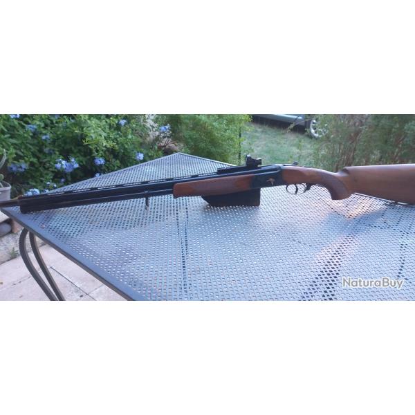 Fusil FAIR Superpos� Premier Gabion 12/89 Canon 76 TBE : Equip� point rouge Burris Fastfire