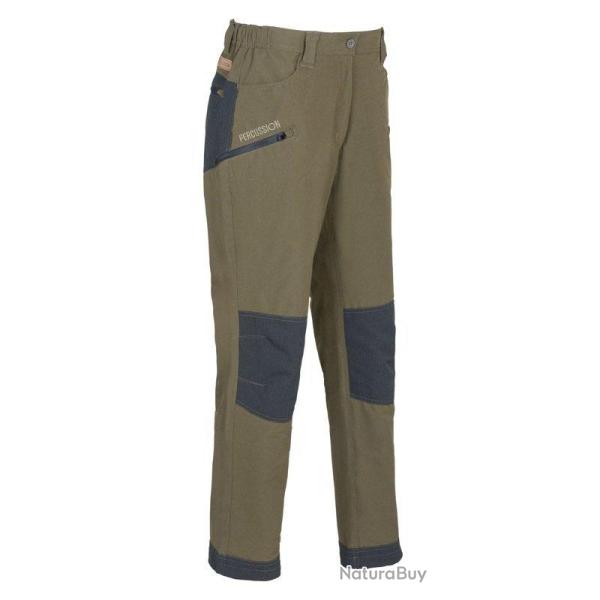 Pantalon Savane Hyperstretch Femme renforc� kaki PERCUSSION-46