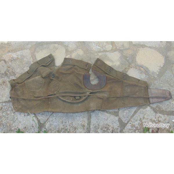 Ancienne housse militaire de protection en toile pour fm 24/29