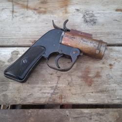 PISTOLET LANCE FUSEE US M-8 1942 PISTOL PYROTECHNIC