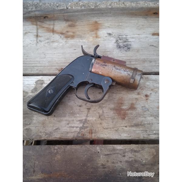 PISTOLET LANCE FUSEE US M-8 1942 PISTOL PYROTECHNIC