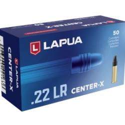 boite 50 cartouches cal 22lr Lapua Center X  40 grains round nose 420163