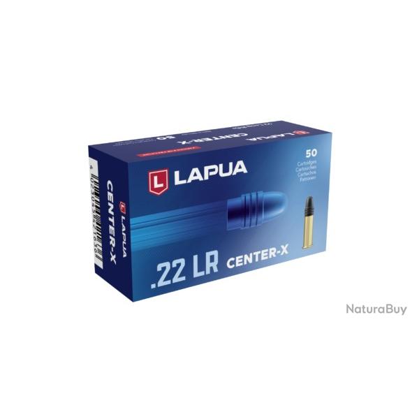 boite 50 cartouches cal 22lr Lapua Center X  40 grains round nose 420163