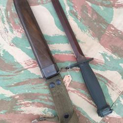 Ba&iuml;onnette allemande US M7 L fabrication Eickhorn Allemagne de l'Ouest M16 OTAN NATO STANAG v3